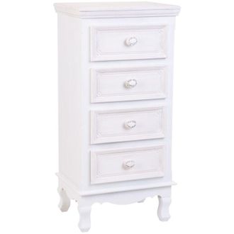Wanderlust Deco Sinfonier De Madera Blanco 40x30x82cm
