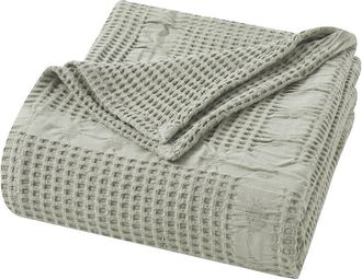 Superior Mai Geometric Waffle Medium Weight Blanket