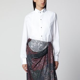 Maison Margiela Camicia in popeline di cotone bianca