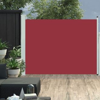 vidaXL Toldo Lateral Retr&aacute;ctil De Jard&iacute;n Rojo 140x500 Cm Vidaxl
