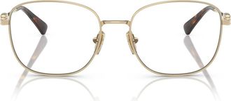 Vogue Eyewear 52mm Square Optical Glasses in Pale Gold/Tort at Nordstrom
