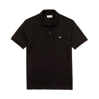 Lacoste Polo Shirts, male, Black, Size: XL Regular Fit Pima Cotton Polo
