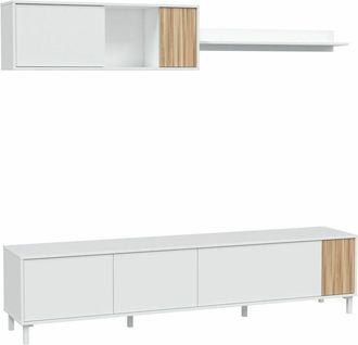 For&eacute;s Fores - Mueble Salon tv Tempus natural y blanco