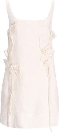 Farm Rio Katoenen mini-jurk verfraaid met rozen - Wit