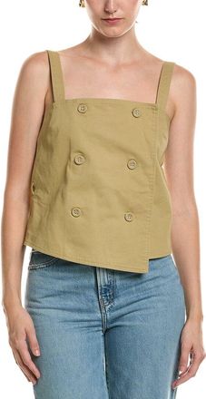 Officine G&eacute;n&eacute;rale Trudi Twill Wrap Top