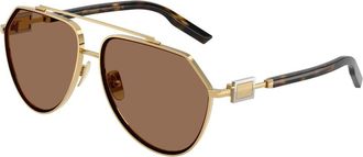 Dolce & Gabbana DG2315 02/73 Mens Sunglasses Gold Size 62