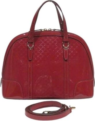 Gucci Pre-owned Vintage Schoudertas van Lakleer - Dames - Vintage Handtas - Rood - ONE Size - Leer - Vintage