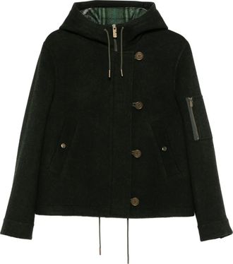 Burberry Cappotto con cappuccio - Verde