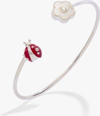 Alex and Ani Ladybug and Daisy Flex Cuff in Silver at Nordstrom