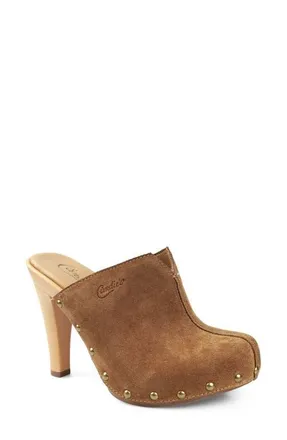Candie's Chillax Clog in Tan Suede at Nordstrom, Size 11