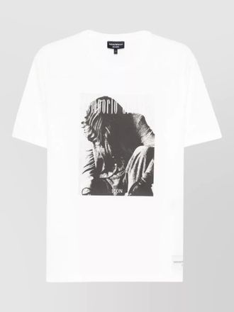 Emporio Armani crew neck cotton t shirt graphic print