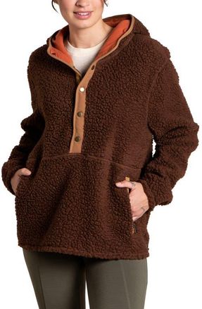 Toad&Co Fleece Hoodie in Dark Roast at Nordstrom, Size X-Small