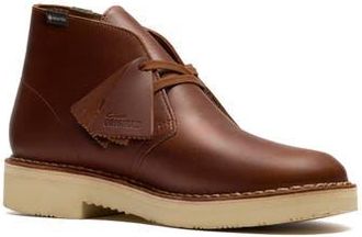 Clarks Gore-Tex Waterproof Desert Boot in Brown Leat at Nordstrom Rack, Size 11.5
