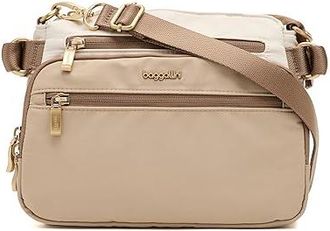 Baggallini Marais Crossbody Cross Body Womens Handbags Desert Sand, Nylon