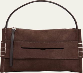 J.W.Anderson Loafer Suede Crossbody Bag