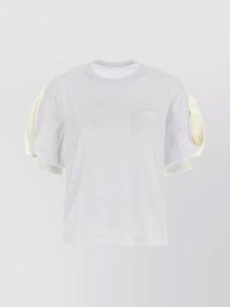 sacai pocket detail crew neck t-shirt