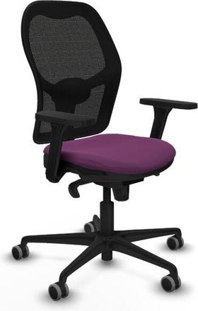 Piqueras y Crespo Piqueras Y Crespo - Jorquera Sincro Malla Negra Similpiel Morado Brazos 3d Base Nailon Ruedas 65mm Engomada