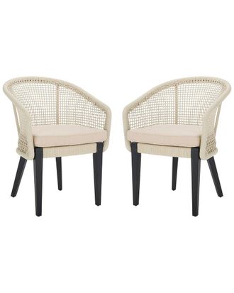 Safavieh Set of 2 Saxon Rope Chairs