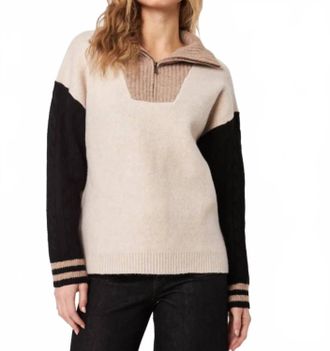 John & Jenn Gary Driftwood Sweater In Beige
