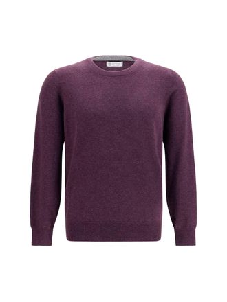 Brunello Cucinelli Mens Cashmere Sweater Plum