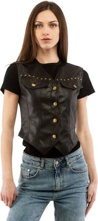Moschino Black Polyester Womens Waistcoat