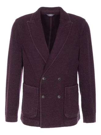 Circolo 1901 double-breasted button jacket - men - Wool/Polyamide - 50 - Purple