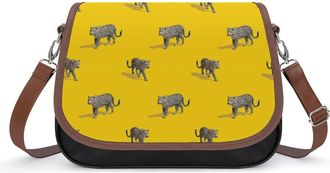 Generic Leopard Womens Crossbody Bag Fashion Shoulder Handbags Message Tote Bag with Adjustable Strap