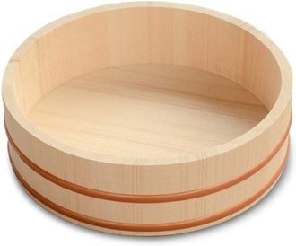 OEM Ciotola Per Sushi E Riso In Legno Da 10,6 Pollici, Vassoio Per Sushi Da Appendere, Ciotola Per Mescolare Il Riso