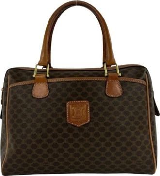 Celine Pre-owned Vintage Boston Bag - Dames - Vintage Handtas - Bruin - ONE Size - Leer - Vintage