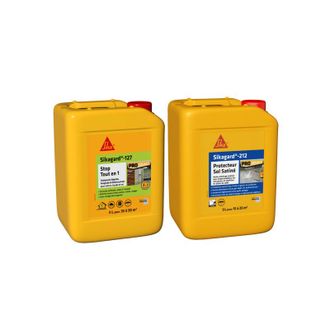 Sika Sika Pack De Limpieza Y Protecci&oacute;n De Suelos - Sikagard-127 Stop Tout En 1 5l - Sikagard-212 Protector De Suelos Satina