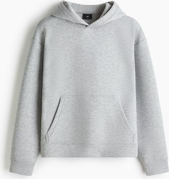 H&M Hoodie aus Scuba in Loose Fit - Grau