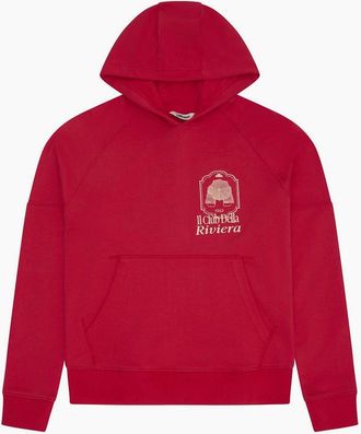 Ellesse Womens Saldia Hoodie - Red/Peach - Size: 14