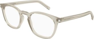 Saint Laurent Optical Frame - unisex - Brillen - Grijs - 50 MM - Accessoires