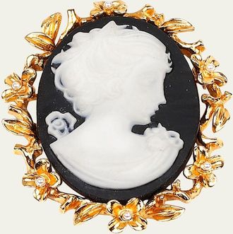 Ben-Amun Cameo Gold Pin