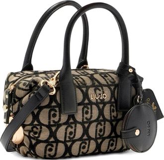 Liu Jo small jacquard tote bag - women - Polyester - One Size - Brown