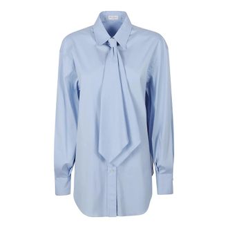 Brunello Cucinelli Dames, Blouses & Shirts, Blauw, Maat: M Katoen