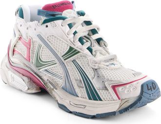 Balenciaga Runner Sneaker in White/Dark Green/Blue/Pink at Nordstrom, Size 11Us