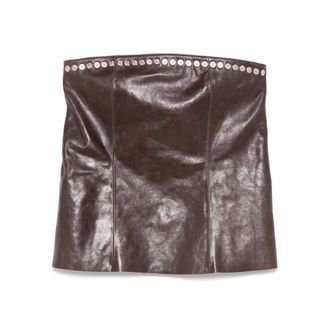 Paloma Wool Leather Mini Skirt