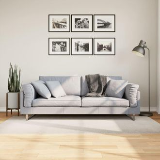 vidaXL Vidaxl - Alfombra De Pelo Corto Look Escandinavo Iza Crema 100x200 Cm