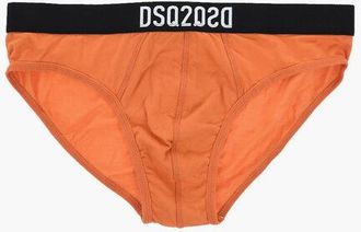 Dsquared2 Stretch Cotton Brief with Logoed Elastic Band size Xxl