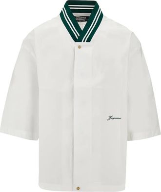 Jacquemus Camicia La Chemise Baseball - Bianco
