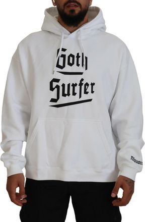 Dsquared2 Dsquared&sup2; Cotton Hooded Printed Men Pullover Mens Sweater (Pre-Owned)