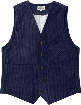Generic Mens Corduroy Button Waistcoat - Vintage Cord Gilet Vest Classic Look for Autumn Winter