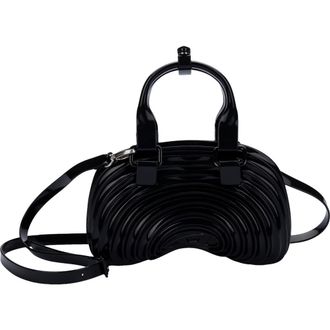 Melissa x Diesel Quantum Dome Shoulder Bag in Black/Black at Nordstrom