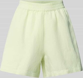 Boss Orange by Hugo Boss BOSS Orange Relaxed Fit Shorts aus Leinen-Viskose-Mix Modell TALLAN in Hellgruen, Gr&ouml;&szlig;e 46