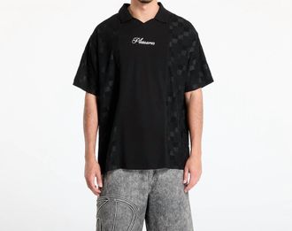 Pleasures Planets Polo Shirt In Black