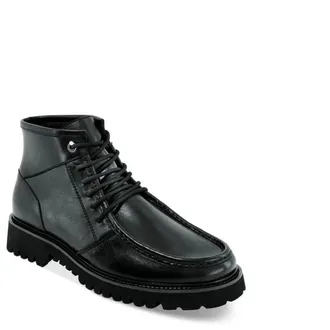 Inc International Concepts 10010853600 Men Black Leather Chunky Boots UPS927
