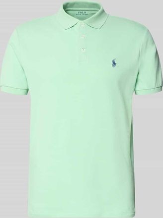 Polo Ralph Lauren Slim Fit Poloshirt aus Baumwoll-Mix in Mint, Gr&ouml;&szlig;e XXL