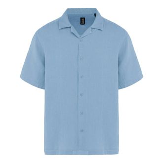 Bomboogie Camicia di lino Regular Fit - - Shirts - Uomo - Blu - S