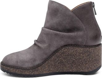 Aetrex Womens Kara Wedge Boot In Charcoal